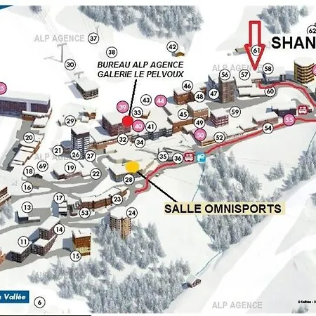 Le Shangrilla - 2 Pieces 5 Pers - Le Shangrila - 015sh -plagne Centre Mae-5424 *